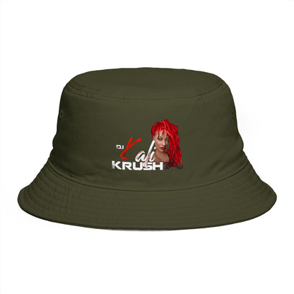 DJ Kali Krush Bucket Hat (Red Hair-White Letters)