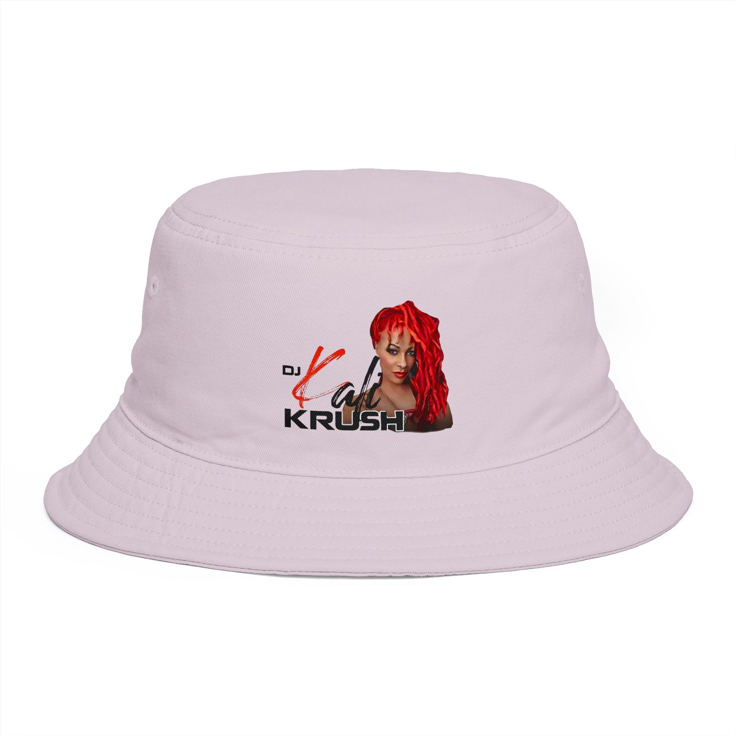 DJ Kali Krush Bucket Hat (Red Hair-Black Letters)