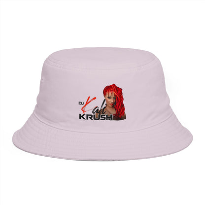 DJ Kali Krush Bucket Hat (Red Hair-Black Letters)