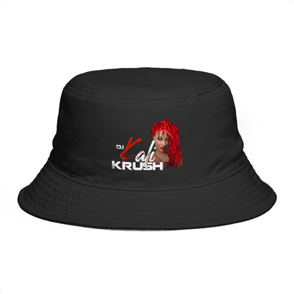 DJ Kali Krush Bucket Hat (Red Hair-White Letters)