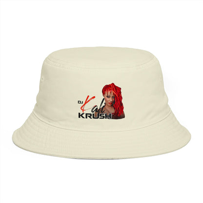 DJ Kali Krush Bucket Hat (Red Hair-Black Letters)