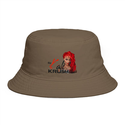 DJ Kali Krush Bucket Hat (Red Hair-Black Letters)