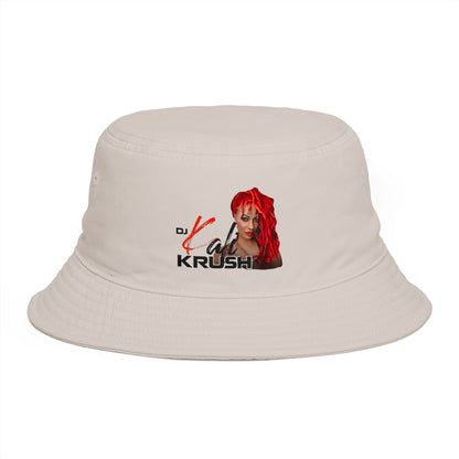 DJ Kali Krush Bucket Hat (Red Hair-Black Letters)